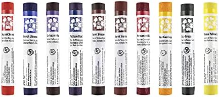 Daniel Smith Watercolor Sticks Starter Set of 10 Assorted Colors - Extra Fine Watercolors For Drawing or Painting - [Set of 10]