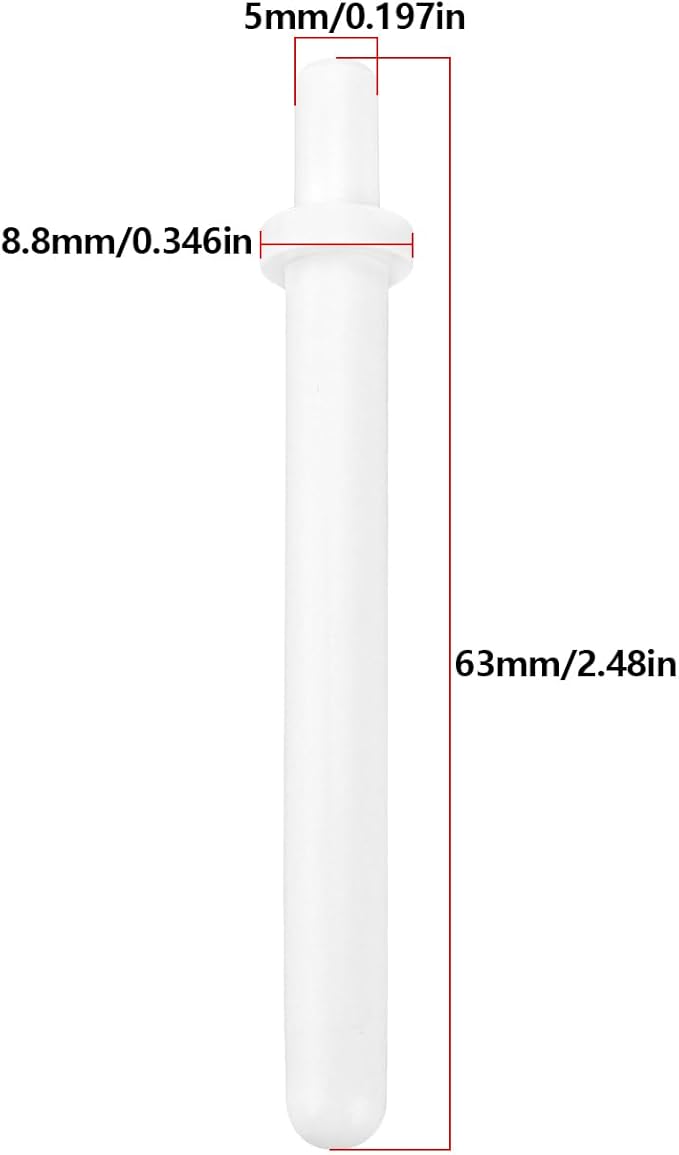 Sewing Spool Pin 63mm Plastic Sewing Parts Sewing Replacement Pin Compatible with Singer 7464 7465 7466 7467 Machine White