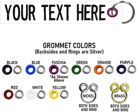 Custom Double Sided Grommeted Crate/Luggage Tags, Over 50 Fabrics, Made of Name Tape Material