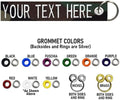 Custom Double Sided Grommeted Crate/Luggage Tags, Over 50 Fabrics, Made of Name Tape Material