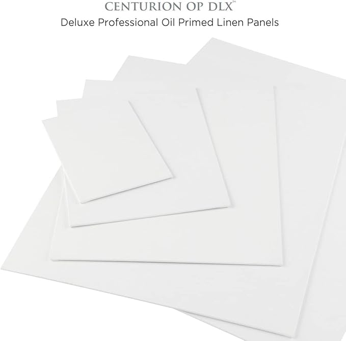 Centurion Deluxe Professional Oil Primed Linen Canvas Panels - 16x20-3 Pack of Linen Canvases for Painting, Artwork and More