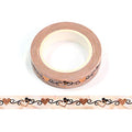Syntego Rose Gold Foil Love Hearts Decorative Washi Tape 10mm x 10m