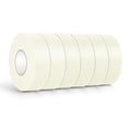 NETEHA 6 Rolls Painters Tape Masking Tape 1 Inch x 55 Yard, No Residue Adhesive Tape for Wall Painting, Decoration Labeling and DIY Crafts (Beige White)