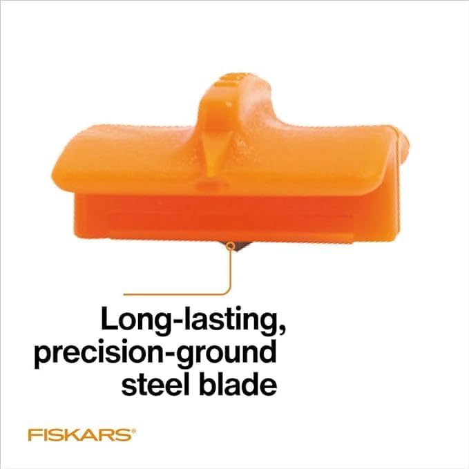 Fiskars Trimmer Cutting Replacement Blades, Trimmer Replacement Blades, Refill Blade Carriage for Personal Trimmer, Twin Pack, Orange