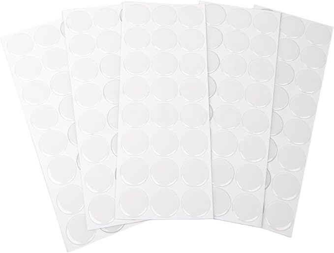 1.5 Inch Clear Epoxy Dome Stickers – 120 PCS Self-Adhesive Resin Stickers for DIY Crafts, Bottle Cap Pendants, Scrapbooking Projects, Jewelry Making, Holiday Crafts