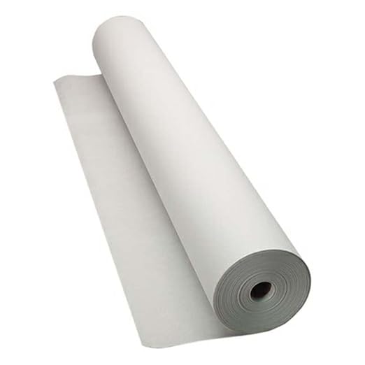 36" White Treated Poly Automotive Masking Paper - 750 ft (1 ROLL)