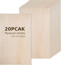 Plywood Board 20PCS 12" x8" x 1/12 inch Basswood Sheets Thin Wood Sheets Perfect for Arts Crafts School Projects and DIY Projects,Baltic Birch Sheets Perfect for Wood Burning…