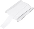 MECCANIXITY 1 Inch Double Fold Bias Tape Continuous Bulk Cotton Bias Tape for Sewing Seaming Quilting Hemming Binding Crafts (White 6 Yards)