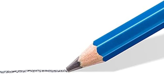 STAEDTLER Mars Lumograph Art Drawing Pencils (12-Pack) – Sustainable, Break-Resistant Graphite, Metal Case