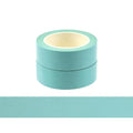 NatSumeBasics Pastel Washi Tape Solid Mint Green Washi Tapes 2 Pcs 32 Ft. Decorative Masking Tape Self-Adhesive Craft Tapes for Packaging Decor Scrapbooks DIY Gift (Mint Green)