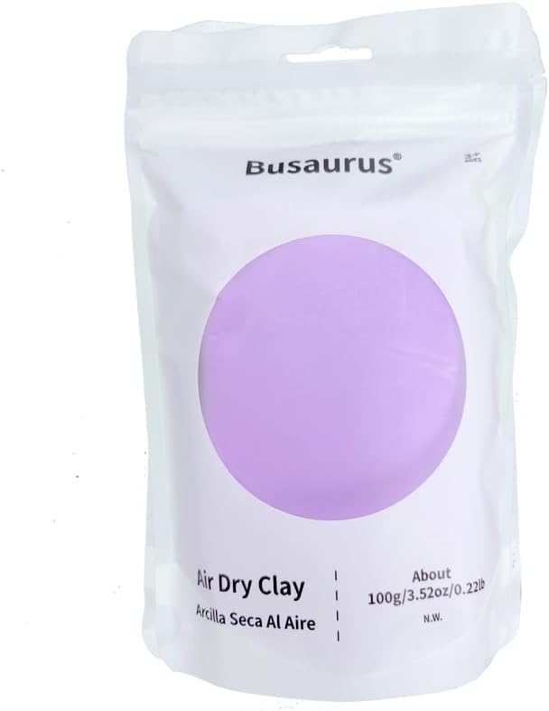 100g Lacender Purple Air Dry Foam Clay, DIY Flower Making Clay for School Supply, Slime, Art Projects, Cosplay - Colorful, Non-Sticky, Non-Toxic & Safe - Gifts for Kids and Adults
