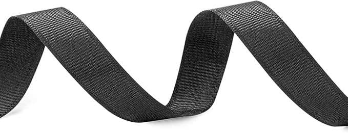 LIUYAXI 5/8" X 50 Yards Solid Black Grosgrain Ribbon, Perfect for Crafts, Wedding Decor, DIY Hair Accessories, Sewing, Gift Package Wrapping and More