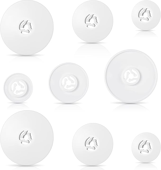 Waydress Spool Cap Sewing Machine Spool Pin Small Medium Large Replacement Cap Compatible with Brother Babylock Sewing and Embroidery Machines 45 35 and 25 mm White(9 Pieces)