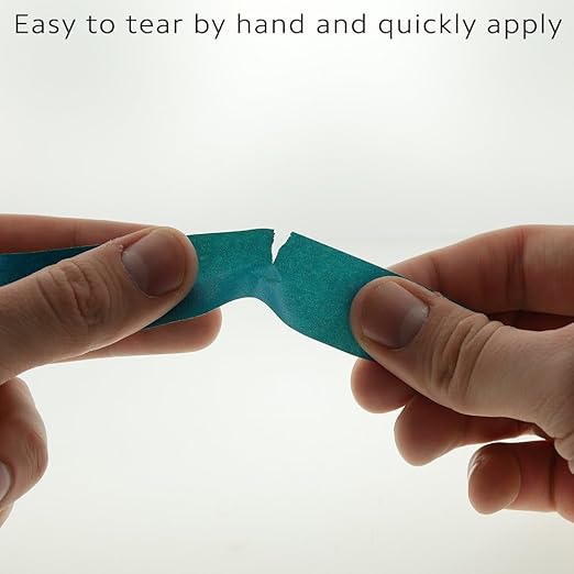 ChromaLabel 1 inch Clean Remove Color Code Labeling Tape, 500 inch Roll, Teal