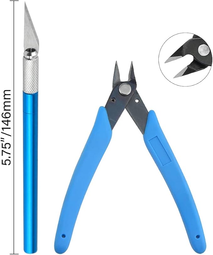 24Pcs Gundam Model Tools Kit Hobby Building Tools Modeler Basic Tools Craft Set for Car Model Building Repairing and Fixing