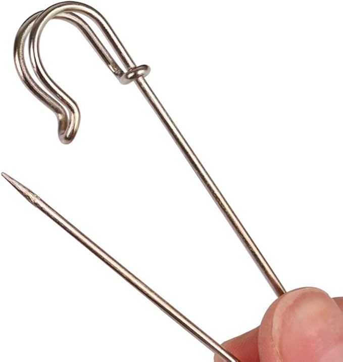 50 Pcs Safety Pins Heavy Duty Large Safety Pins (Silver)