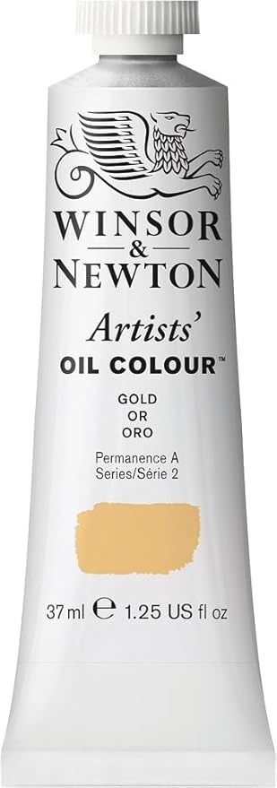 Winsor & Newton Artists' Oil Color, 37ml (1.25 oz) Tube, Gold