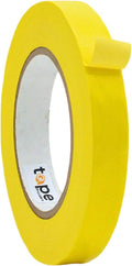 WOD CFTC6 Console Artist Tape Made in USA Yellow, 3/4 inch x 60 yds. Flatback Paper Marking/Labeling Tape Residue Free, for Watercolor Paper to Prevent Tearing