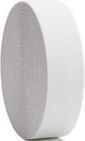 White Knit Elastic Band 1-1/2 inch 10 Yards 38mm Double-Side Twill Woven Elastic Heavy Stretch Straps Elastic Spool Band for Sewing Clothing Pants Waistband Wigs Skirts Craft DIY Projects
