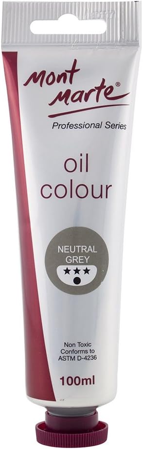Mont Marte Oil Paint 100mls - Neutral Grey
