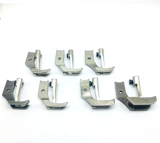 HONEYSEW 7SIZE Industrial Walking Foot Single Piping WELTING FEET S32 1/8"+5/32"+3/16"+1/4"+5/16"+3/8"+1/2"