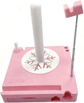 2026 New Detachable Yarn Spool Organizer Box with Phone Stand, Portable Crochet Caddy, Multi-Functional Yarn Shaft Spool Box for Knitting Lovers Crocheter (Pink)