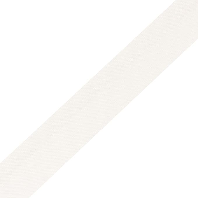 Mandala Crafts 55 Yards 5/8 Inch Ivory Double Fold Bias Tape for Sewing - Bias Binding Tape for Quilting Binding, Hemming, Seam, and Fabric Piping