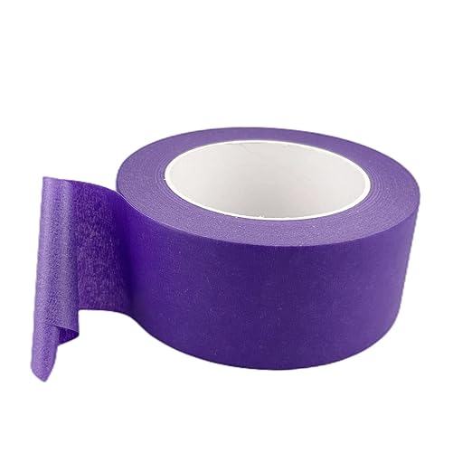 2 Inch Purple Wide Masking Tape, Purple Painters Tape for Home, Office, School Stationery, DIY Art, Crafts, Labeling (2 Inch X 55 Yard)
