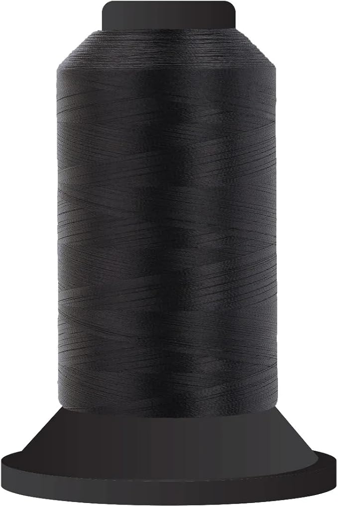 Glide 60 5,500yds - Black - 650.11001, 60wt. Filament Polyester Thread, for Quilting - Super Sheen, No Lint, Colourfast - Ideal for Embroidery and Sewing