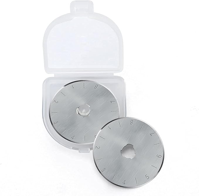 HEADLEY TOOLS 28mm Rotary Cutter Blades 10 Pack Fits Olfa, Fiskars, Replacement Rotary Blade for Arts Crafts Quilting Scrapbooking Sewing, Sharp and Durable