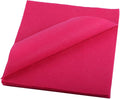YYCRAFT Soft Felt Sheets 6 X 6 Inch Felt Fabric Squares Patchwork Sewing DIY Craft 1.6mm Thick - 40 Pcs,Hot Pink