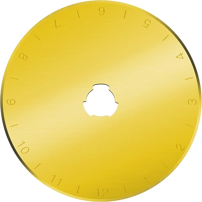 45mm Rotary Cutter Blades 10-Pack Replacement Blades Fits Fiskars, OLFA for Quilting Scrapbooking Sewing Arts & Crafts Sharp and Durable Cutter Blade