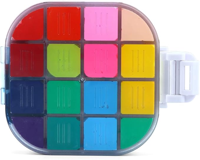 Transon Paint Saver Storage Palette Box 16well Portable Airtight Moisturizing White