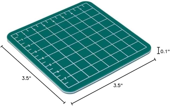 Huron Precision Self-Healing Cutting Mat 3.5 x 3.5 (mini) for Crafts, Hobbies, Sewing, and Scrapbooking (1/5/25/100 pc) (1pc)