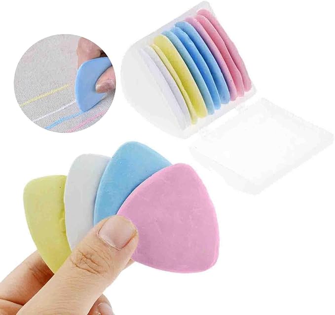 10Pcs Sewing Fabric Chalk, Triangle Tailors Chalk, Fabric Markers, Sewing Supplies for Quilting Sewing Supplies Accessories,Sewing Tools