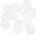 1/2" Clear Buttons 100 Pcs Transparent Buttons for Sewing 0.50 inch (13 mm) 2 Hole Crafts Sewing 20L Round Bulk Plastic Ideal for Dress Pants Shirt Skirt Blouse Craft DIY
