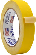 WOD GTC12 Gaffer Tape, Yellow Low Gloss Finish Film, 1 inch x 60 ft. Residue Free, Non Reflective Cloth Fabric, Secure Cords, Water Resistant, Photography, Filming Backdrop, Production