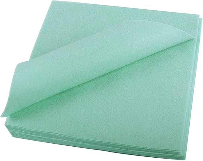 YYCRAFT Soft Felt Sheets 6 X 6 Inch Felt Fabric Squares Patchwork Sewing DIY Craft 1.6mm Thick - 40 Pcs,Lt.Mint