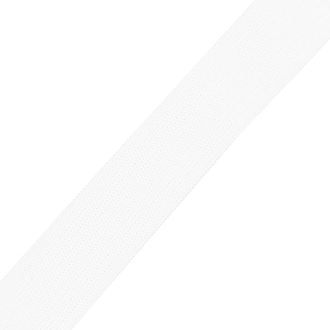 Mandala Crafts Wide 1.5 Inch White Elastic Bands Spool for Pants Waistbands Sewing and DIY Crafts, 50 YD Stretchy Flat Fabric Strap Knit Elastic Band for Wig