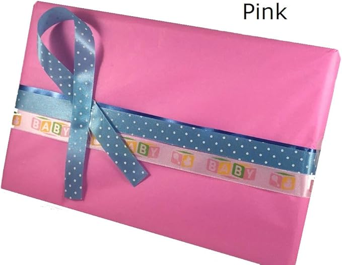 Ocean Tides 300 Sheets (14 x 20 Inches) Christmas Wrapping Paper – Gift Wrapping Tissue Paper Bulk for Crafts, Birthdays, & Holidays – Colored Tissue Papers for Gift Bags & Decorations, Pink