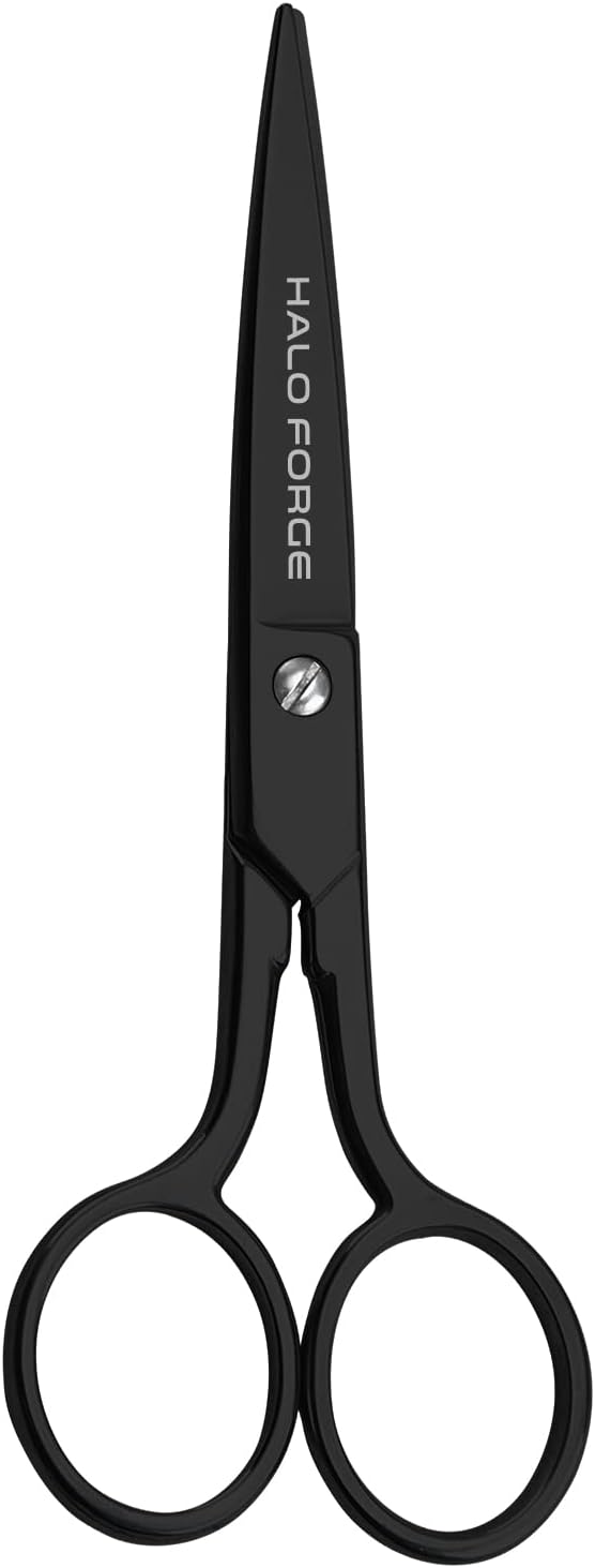 Small Sharp Scissors: Straight Detail Embroidery Scissors Stainless Steel Precise Pointed Tip for Cutting Fabric Thread Yarn Cross Stitch Crochet Crafting Sewing Applique, 6 Inch Black