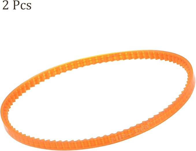 Kozelo 2Pcs MB360 Standard Sewing Machine Motor Belts - [360mm Girth x 4mm Thickness ] Polyurethane Motor Drive V-Belt for Household Electric Sewing Machine Use, Single Tooth, Orange