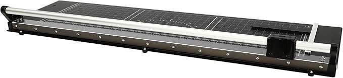 36 Inch Precision Rolling Paper Cutter Bi-Directional Office Paper Trimmer Straight Photo Paper Trimmer with Clear Scale & Magnetic Positioning Ruler for Cutting A3/A4/A5 Paper & Pictures