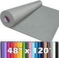 PerkHomy 48" x 1,440" (120') Light Grey Kraft Paper Roll for Craft Bulletin Board Paper Art Table Covering Crafting Gift Wrapping Bouquet Packing Parcel 80GSM 55LB (Light Grey, 48" x 120')