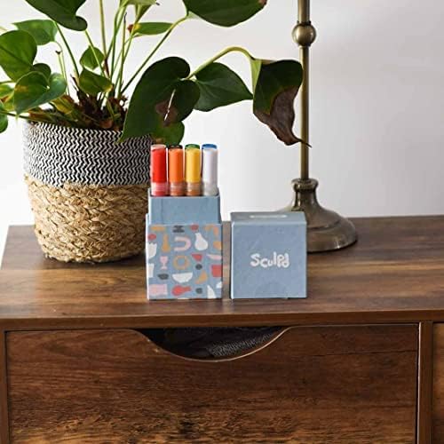 Sculpd Acrylic Paint Pens Set, Favourites, Premium Fine Tips for Painting Pottery, Wood, Cardboard, Paper, Glass & Most Other Surfaces, 8 Vibrant Colours for Arts & Crafts