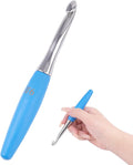Crochet Hooks 9mm Crochet Hook Soft Lightweight Wood Ergonomic Handle and Stainless Steel Crochet Needles Tip (9 mm-M)