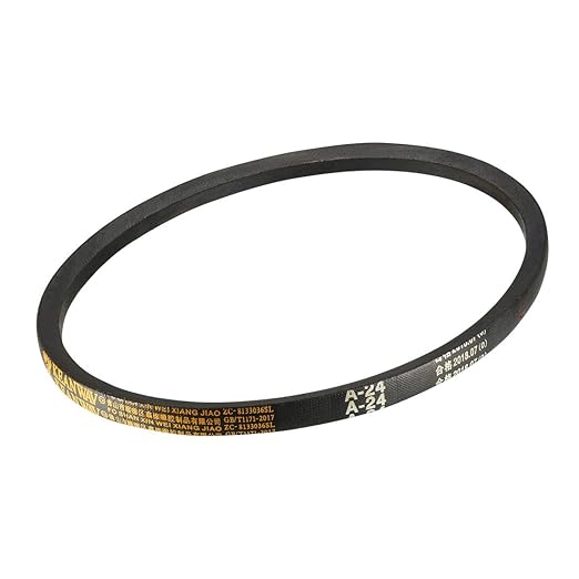 uxcell A24 Drive V-Belts 24" Inner Length 13mm Width 8mm Thick JIS Standard A-Section Rubber Drive Industrial Transmission Belt