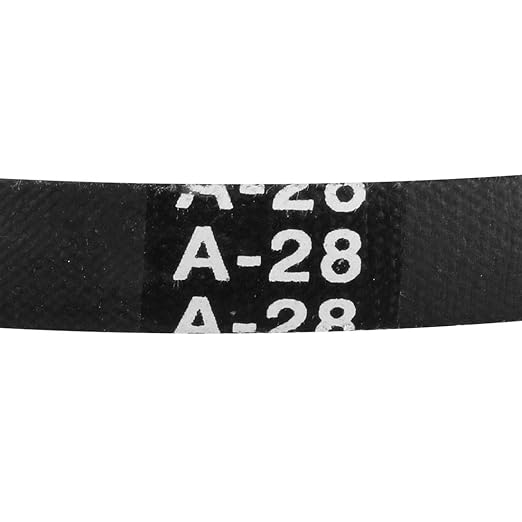 uxcell A28 Drive V-Belts 28" Inner Length 13mm Width 8mm Thick JIS Standard A-Section Rubber Drive Transmission Belt