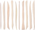 10Pcs Wooden Clay Sculpting Tools Set, Double Ended Clay Modeling Tools, Polymer Clay Tools, DIY Wood Pottery Clay Tool Sculpting Kit for Ceramics Soap Carving Detailing Clay Supplies, 6.2inch