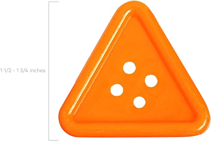 Fun Express Jumbo Buttons for Crafts Bulk Set - 94 Extra Large Plastic 8 Vivid Colors & Shapes | 2 Inch Big Buttons for Kids Classroom Activities, Sorting Games & DIY Art Projects